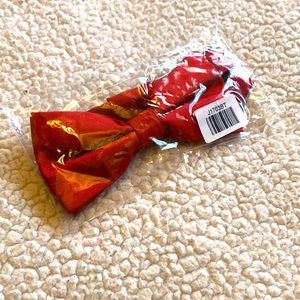 Jon Vandyke bow tie- red clip on NWT